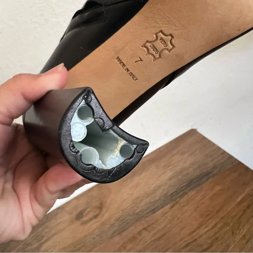 Tory Burch Penelope Womens Black Leather Ankle Boots Size 7 M - Picture 9 of 15